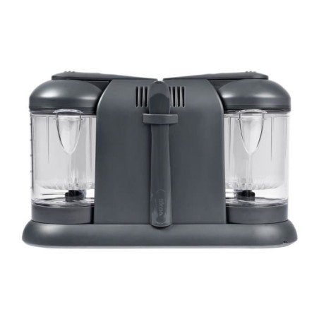 BÉABA - Babycook Duo - Robot Bébé 4 en 1 Mixeur-Cuiseur - Cuisson Vapeur rapide - Contenance XXL 2200 ml - Dark Grey