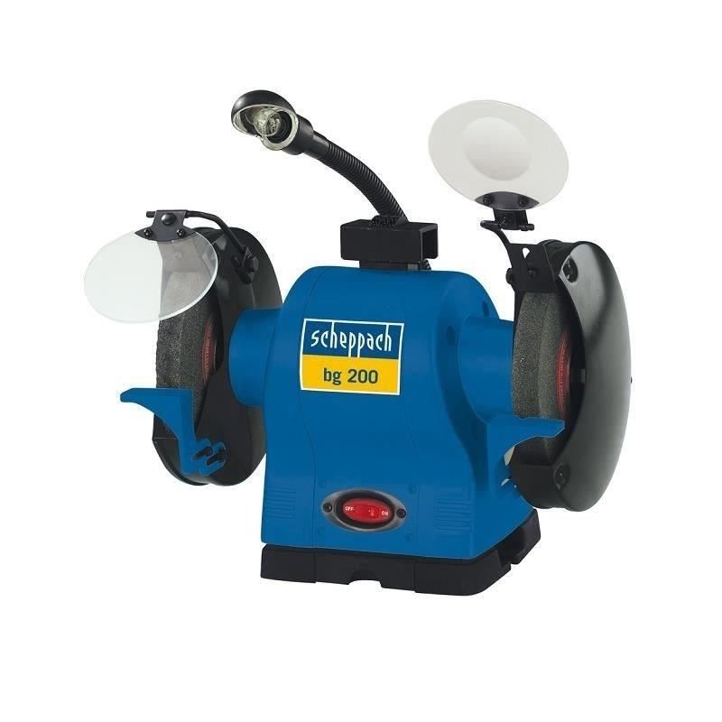 Touret a meuler - SCHEPPACH - BG200 - 550 W - Meule de grain 30 et 60