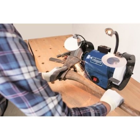 Touret a meuler - SCHEPPACH - BG200AL - Moteur a induction 550 W - Meule de 40 mm
