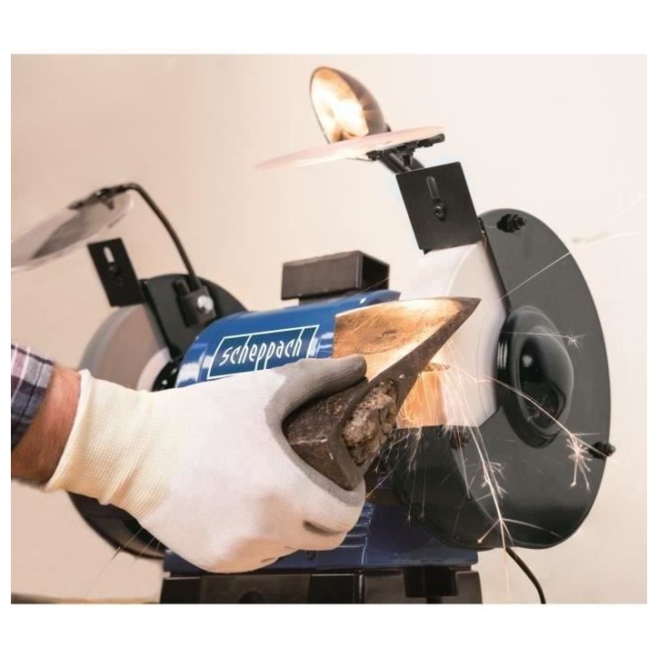 Touret a meuler - SCHEPPACH - BG200AL - Moteur a induction 550 W - Meule de 40 mm Touret a meuler - SCHEPPACH - BG200AL - Moteur a induction 550 W - Meule de 40 mm