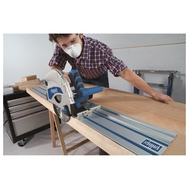 Scie plongeante SCHEPPACH PL75 - 1600W - 210mm - Découpe bois - Garantie 5 ans