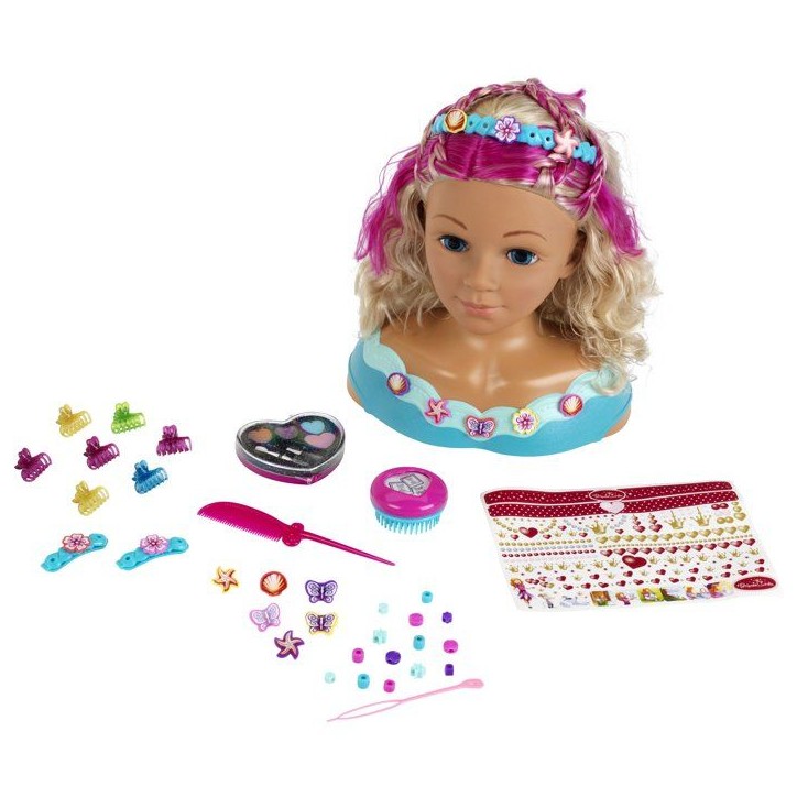 Tete a coiffer et a maquiller - KLEIN - 5398 - Mariella - Palette de vrai maquillage, accessoires - Des 3 ans Tete a coiffer et a maquiller - KLEIN - 5398 - Mariella - Palette de vrai maquillage, accessoires - Des 3 ans