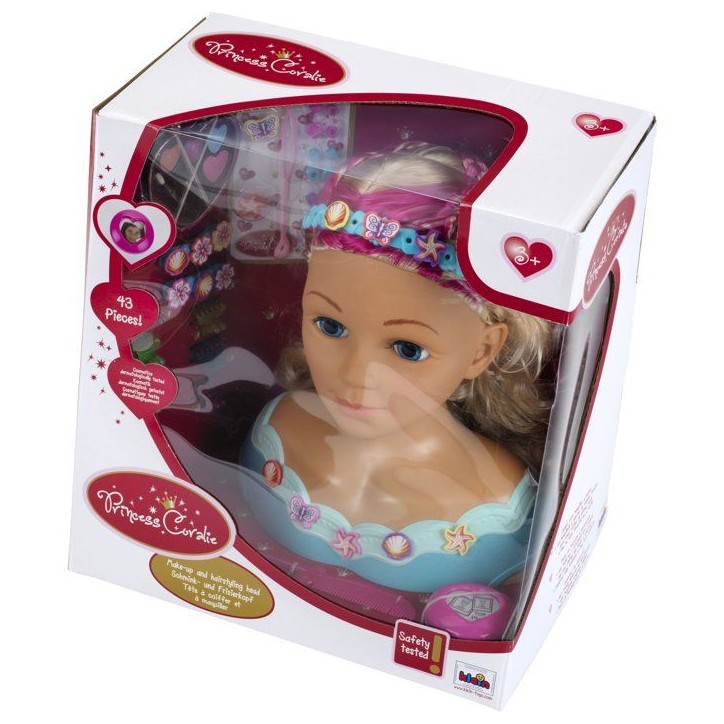 Tete a coiffer et a maquiller - KLEIN - 5398 - Mariella - Palette de vrai maquillage, accessoires - Des 3 ans Tete a coiffer et a maquiller - KLEIN - 5398 - Mariella - Palette de vrai maquillage, accessoires - Des 3 ans
