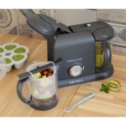 BÉABA - Babycook Duo - Robot Bébé 4 en 1 Mixeur-Cuiseur - Cuisson V