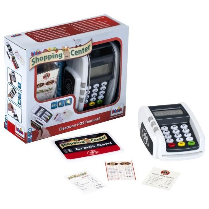 Terminal de paiement électronique avec carte bancaire et tickets de caisse - KLEIN - 9333
