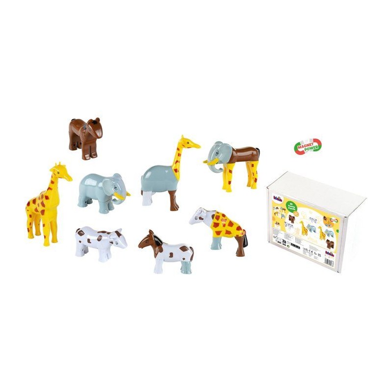 Animaux magnétiques - KLEIN - 0066 - 8 grands animaux Funny Puzzle, b