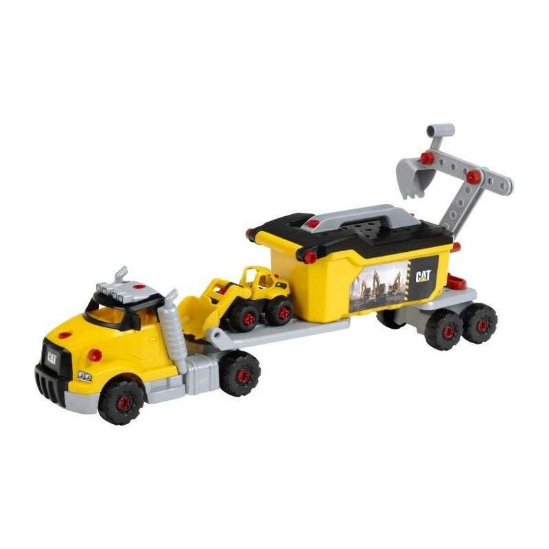 Jouet de construction - KLEIN - Camion a monter 4 en 1 Caterpillar - M
