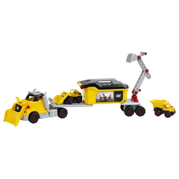 Jouet de construction - KLEIN - Camion a monter 4 en 1 Caterpillar - Mixte - Jaune et noir - A partir de 3 ans Jouet de construction - KLEIN - Camion a monter 4 en 1 Caterpillar - Mixte - Jaune et noir - A partir de 3 ans