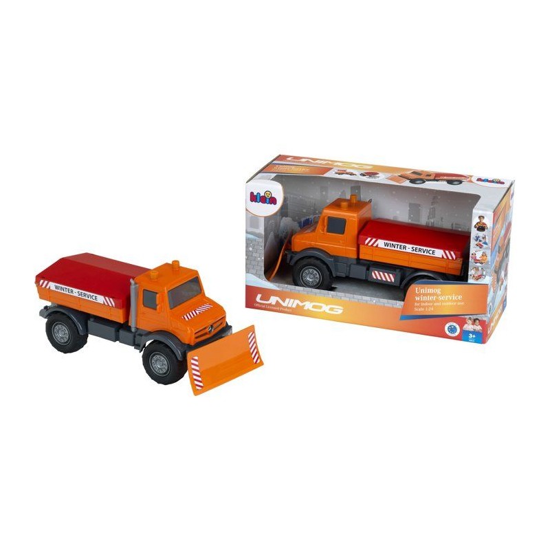 Camion chasse-neige saleur - KLEIN - 3801 - Mercedes Unimog - Roues so