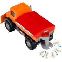Camion chasse-neige saleur - KLEIN - 3801 - Mercedes Unimog - Roues so