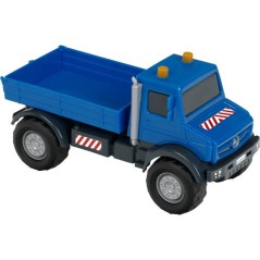 Camion-benne tout-terrain - KLEIN - 3802 - Mercedes Unimog - Roues souples et benne basculante - Échelle 1:24 - Des 3 ans
