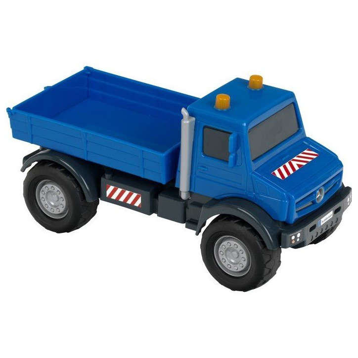 Camion-benne tout-terrain - KLEIN - 3802 - Mercedes Unimog - Roues souples et benne basculante - Échelle 1:24 - Des 3 ans Camion-benne tout-terrain - KLEIN - 3802 - Mercedes Unimog - Roues souples et benne basculante - Échelle 1:24 - Des 3 ans