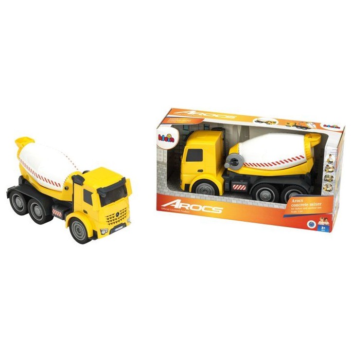 Camion toupie a béton - KLEIN - 3804 - Mercedes Arocs - Roues souples, malaxeur rotatif et basculant - Échelle 1:24 - Des 3 an Camion toupie a béton - KLEIN - 3804 - Mercedes Arocs - Roues souples, malaxeur rotatif et basculant - Échelle 1:24 - Des 3 an