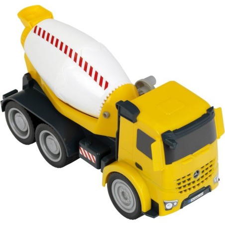 Camion toupie a béton - KLEIN - 3804 - Mercedes Arocs - Roues souples, malaxeur rotatif et basculant - Échelle 1:24 - Des 3 an