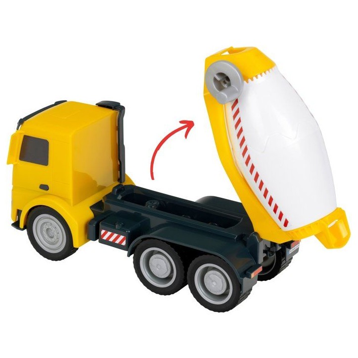 Camion toupie a béton - KLEIN - 3804 - Mercedes Arocs - Roues souples, malaxeur rotatif et basculant - Échelle 1:24 - Des 3 an Camion toupie a béton - KLEIN - 3804 - Mercedes Arocs - Roues souples, malaxeur rotatif et basculant - Échelle 1:24 - Des 3 an