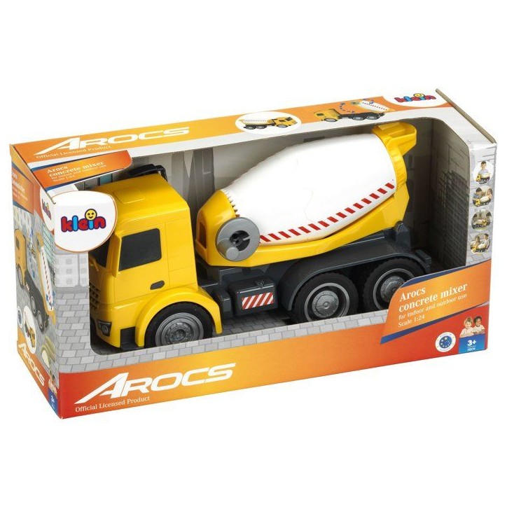 Camion toupie a béton - KLEIN - 3804 - Mercedes Arocs - Roues souples, malaxeur rotatif et basculant - Échelle 1:24 - Des 3 an Camion toupie a béton - KLEIN - 3804 - Mercedes Arocs - Roues souples, malaxeur rotatif et basculant - Échelle 1:24 - Des 3 an