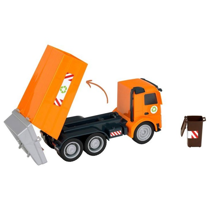 Camion benne a ordures - KLEIN - 3805 - Mercedes-Benz Arocs - Roues souples, benne basculante et hayon arriere ouvrable - Des 3 Camion benne a ordures - KLEIN - 3805 - Mercedes-Benz Arocs - Roues souples, benne basculante et hayon arriere ouvrable - Des 3