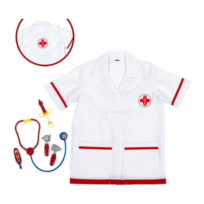 Blouse de docteur - KLEIN - 4341 - Avec accessoires - 6 pieces - Jouet