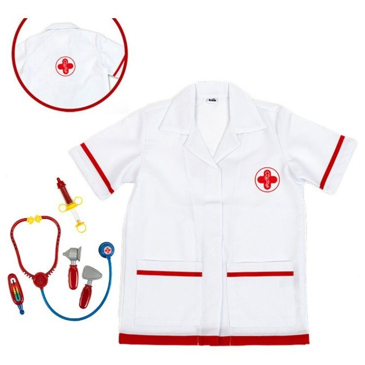 Blouse de docteur - KLEIN - 4341 - Avec accessoires - 6 pieces - Jouet d'imitation - Des 3 ans Blouse de docteur - KLEIN - 4341 - Avec accessoires - 6 pieces - Jouet d'imitation - Des 3 ans