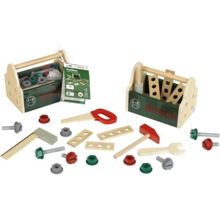 Caisse a outils Bosch - KLEIN - 8161 - En bois FSC avec accessoires -