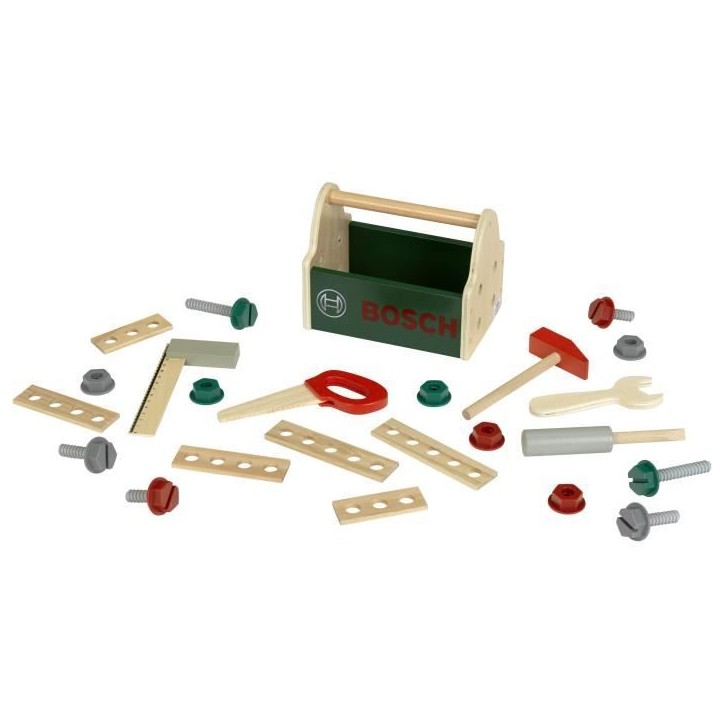 Caisse a outils Bosch - KLEIN - 8161 - En bois FSC avec accessoires - Des 3 ans