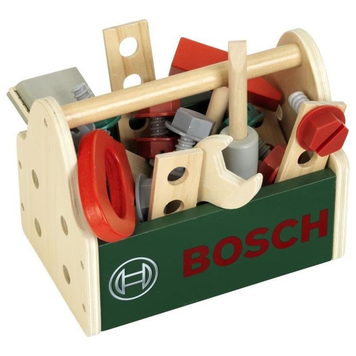 Caisse a outils Bosch - KLEIN - 8161 - En bois FSC avec accessoires - Des 3 ans