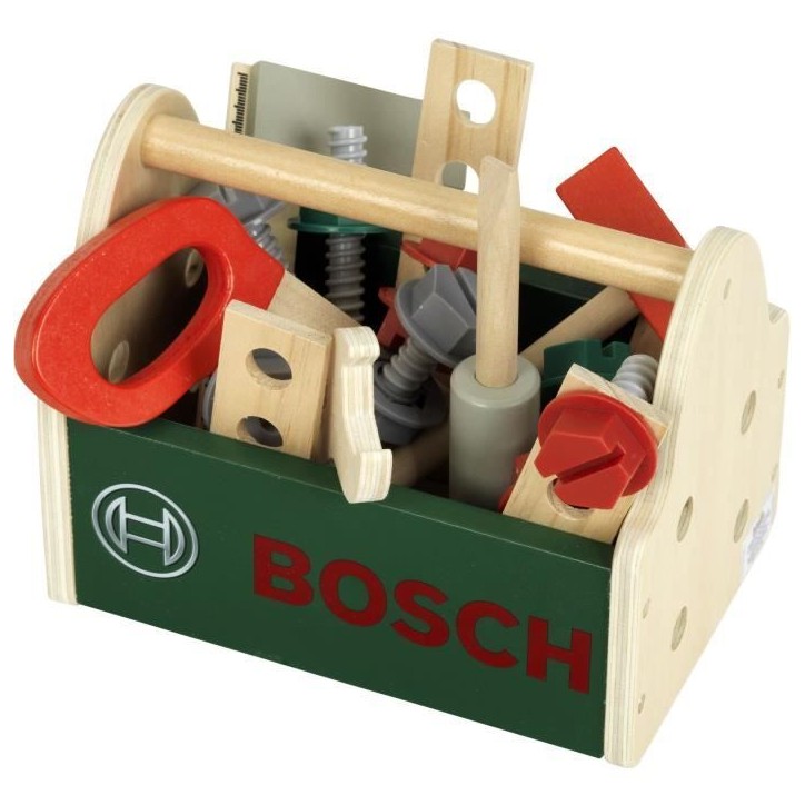 Caisse a outils Bosch - KLEIN - 8161 - En bois FSC avec accessoires - Des 3 ans