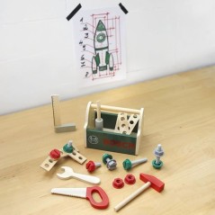 Caisse a outils Bosch - KLEIN - 8161 - En bois FSC avec accessoires -
