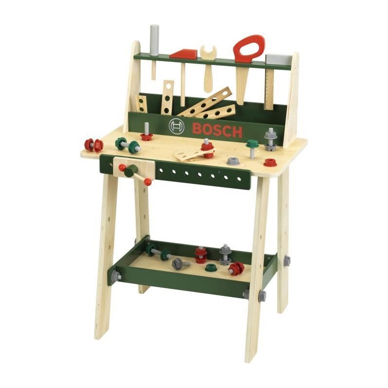 Etabli Bosch - KLEIN - 8169 - En bois FSC avec accessoires - Des 3 ans
