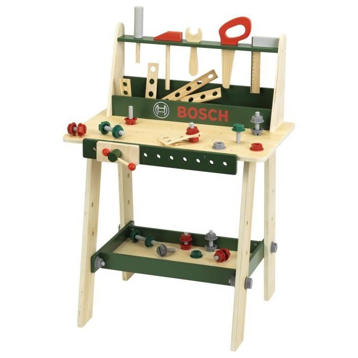 Etabli Bosch - KLEIN - 8169 - En bois FSC avec accessoires - Des 3 ans