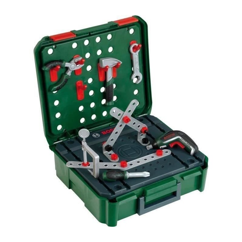 Mallette établi Bosch avec visseuse électronique Ixolino II et acces