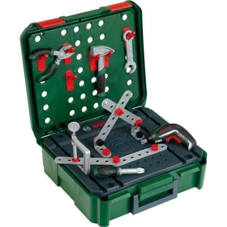 Mallette établi Bosch avec visseuse électronique Ixolino II et acces