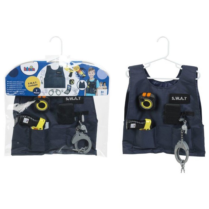 Gilet S.W.A.T. - KLEIN - 8821 - Taser électronique, caméra piéton, menottes - Déguisement policier - Des 3 ans