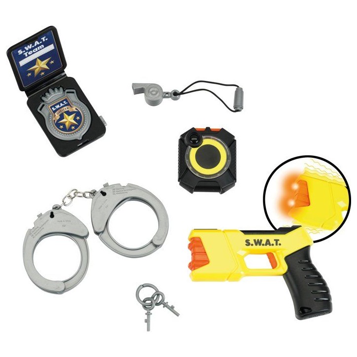 Gilet S.W.A.T. - KLEIN - 8821 - Taser électronique, caméra piéton, menottes - Déguisement policier - Des 3 ans