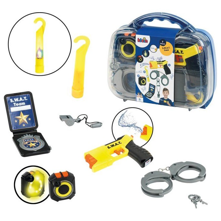 Mallette S.W.A.T. - KLEIN - 8838 - Taser a eau, caméra piéton - Déguisement policier - Des 3 ans Mallette S.W.A.T. - KLEIN - 8838 - Taser a eau, caméra piéton - Déguisement policier - Des 3 ans