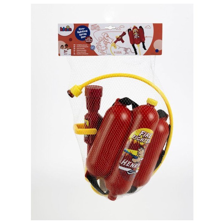 Lance a incendie pour enfant - KLEIN - 8932 - Réservoir dorsal 2L - Jet d'eau Lance a incendie pour enfant - KLEIN - 8932 - Réservoir dorsal 2L - Jet d'eau