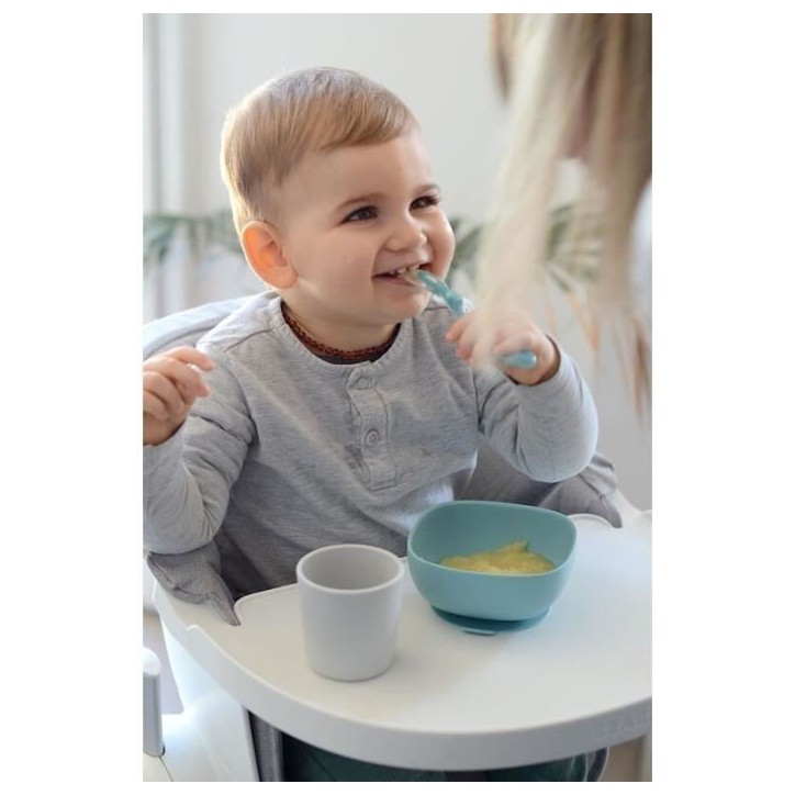 BEABA, Coffret repas Silicone Bébé, Avec Ventouse, Anti-dérapant, 4 Pieces, Assiette + Bol+ Verre + Cuillere, Jungle BEABA, Coffret repas Silicone Bébé, Avec Ventouse, Anti-dérapant, 4 Pieces, Assiette + Bol+ Verre + Cuillere, Jungle
