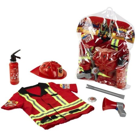 Costume de pompier - KLEIN - 8985 - 6 pieces - Déguisement pompier -