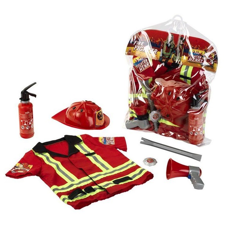 Costume de pompier - KLEIN - 8985 - 6 pieces - Déguisement pompier - Des 3 ans Costume de pompier - KLEIN - 8985 - 6 pieces - Déguisement pompier - Des 3 ans