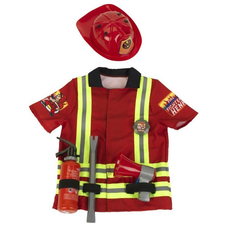 Costume de pompier - KLEIN - 8985 - 6 pieces - Déguisement pompier - Des 3 ans Costume de pompier - KLEIN - 8985 - 6 pieces - Déguisement pompier - Des 3 ans
