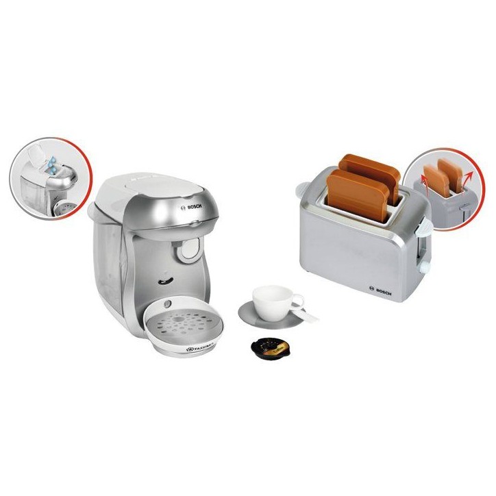 Set petit-déjeuner Bosch - KLEIN - 9233 - Machine a café, grille-pain et accessoires - Jouet d'imitation - Des 3 ans Set petit-déjeuner Bosch - KLEIN - 9233 - Machine a café, grille-pain et accessoires - Jouet d'imitation - Des 3 ans