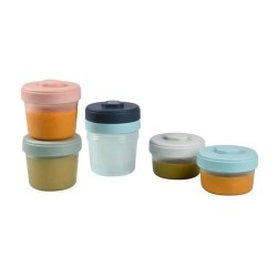 BÉABA - Lot 6 Portions Clip - 1er Age - 100% Hermetique - Empilables