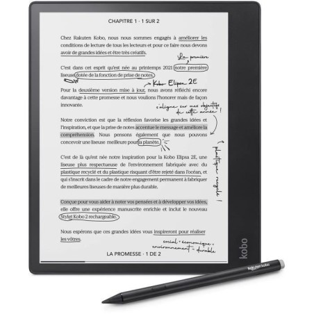 Liseuse Kobo Elipsa 2E – Écran tactile 10,3 – Stylet inclus – WiFi – eBook Reader