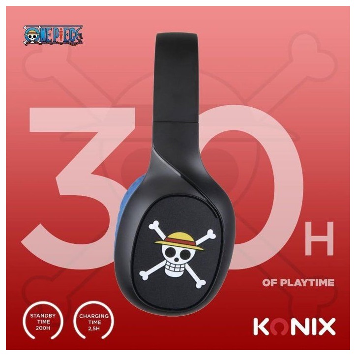Casque audio supra-auriculaire sans fil - Konix - One Piece- Bluetooth 5.3 pour smartphones et tablettes - Autonomie 30 h Casque audio supra-auriculaire sans fil - Konix - One Piece- Bluetooth 5.3 pour smartphones et tablettes - Autonomie 30 h
