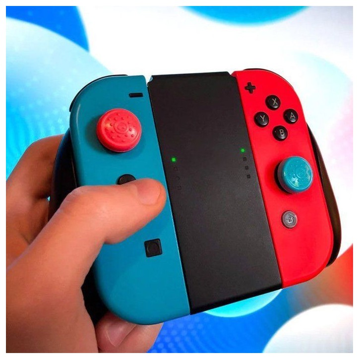 Pack de 8 Thumbgrips No-Slip - STEELSERIES - KontrolFreek - Pour JoyCon Switch 1 et Lite - Multicolore