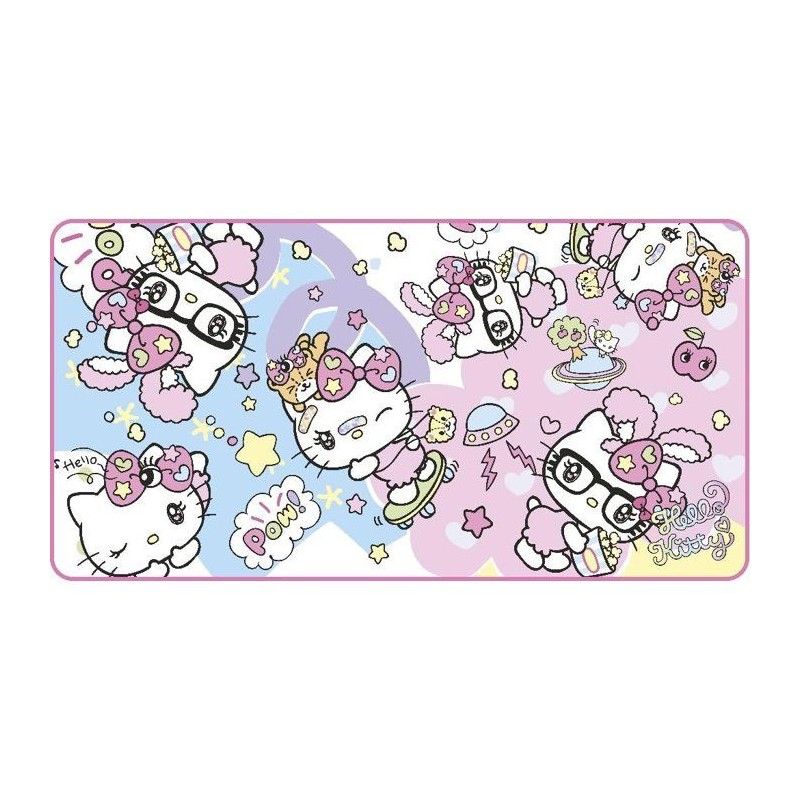 Tapis de souris gaming - KONIX - Hello Kitty - XXL 90 x 46 cm - Surfac