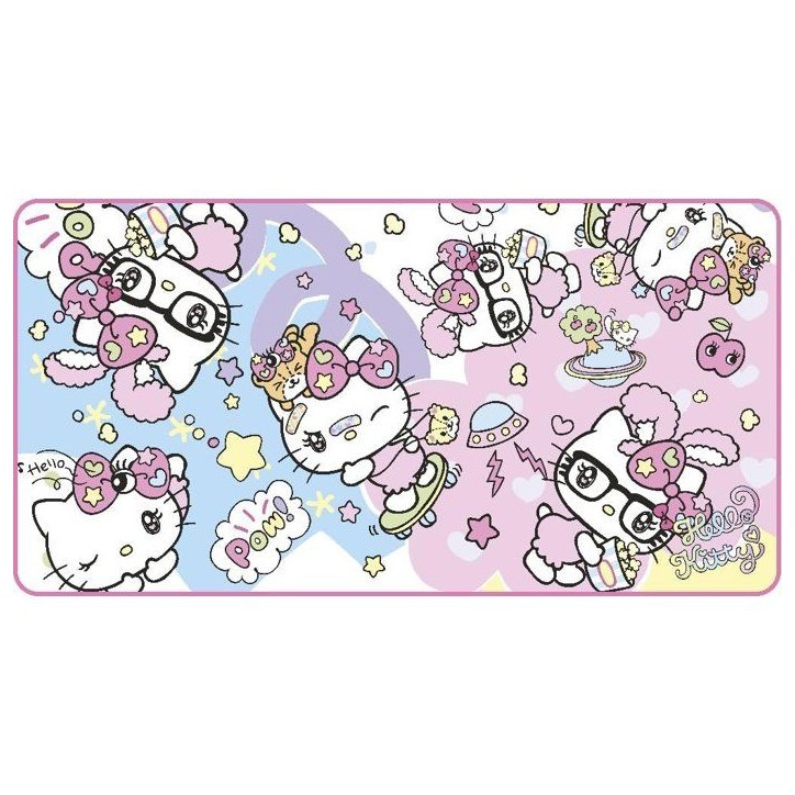 Tapis de souris gaming - KONIX - Hello Kitty - XXL 90 x 46 cm - Surface microfibre antidérapante - Caoutchouc Tapis de souris gaming - KONIX - Hello Kitty - XXL 90 x 46 cm - Surface microfibre antidérapante - Caoutchouc