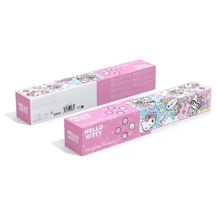 Tapis de souris gaming - KONIX - Hello Kitty - XXL 90 x 46 cm - Surface microfibre antidérapante - Caoutchouc Tapis de souris gaming - KONIX - Hello Kitty - XXL 90 x 46 cm - Surface microfibre antidérapante - Caoutchouc