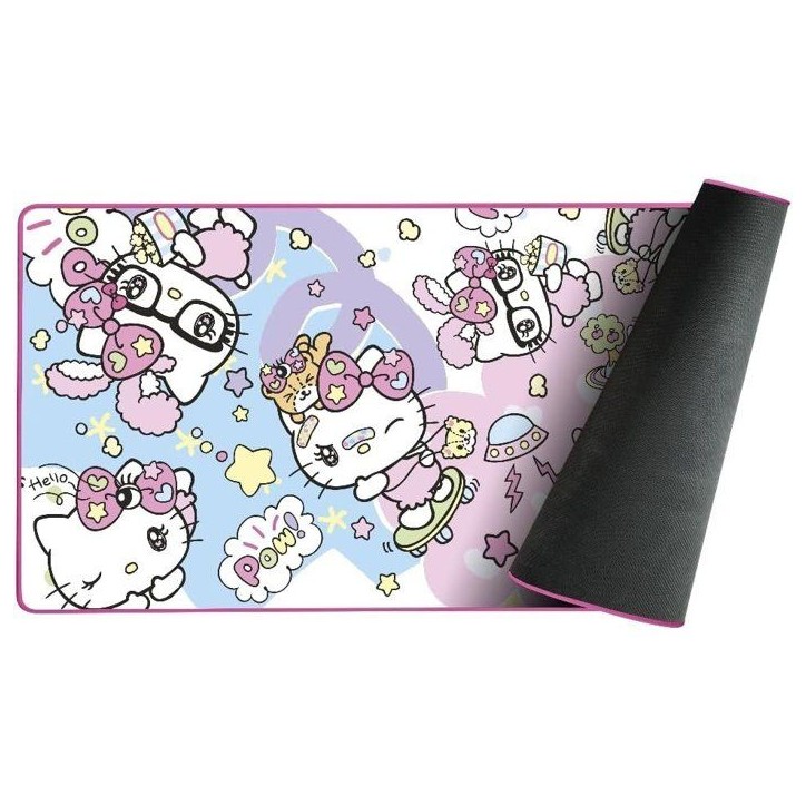 Tapis de souris gaming - KONIX - Hello Kitty - XXL 90 x 46 cm - Surface microfibre antidérapante - Caoutchouc Tapis de souris gaming - KONIX - Hello Kitty - XXL 90 x 46 cm - Surface microfibre antidérapante - Caoutchouc