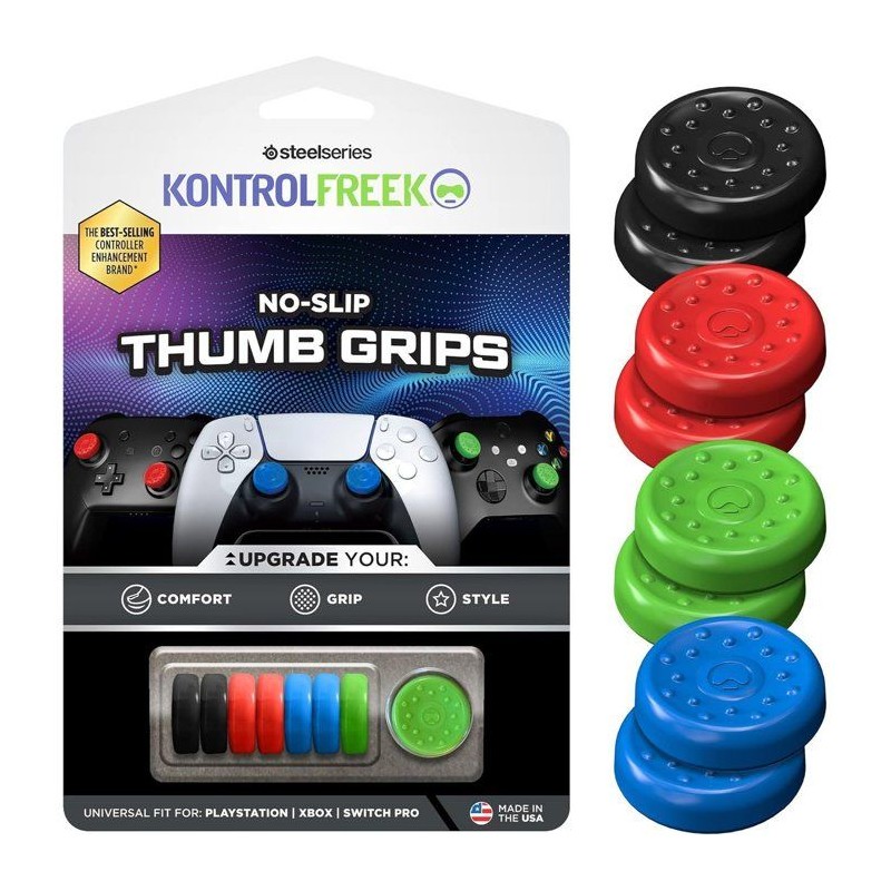 Pack de 8 Thumbgrips No-Slip - STEELSERIES - KontrolFreek - Universel
